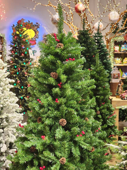 ÁRVORE PINHEIRO BERRY E PINHA 810 GALHOS 1,80CM