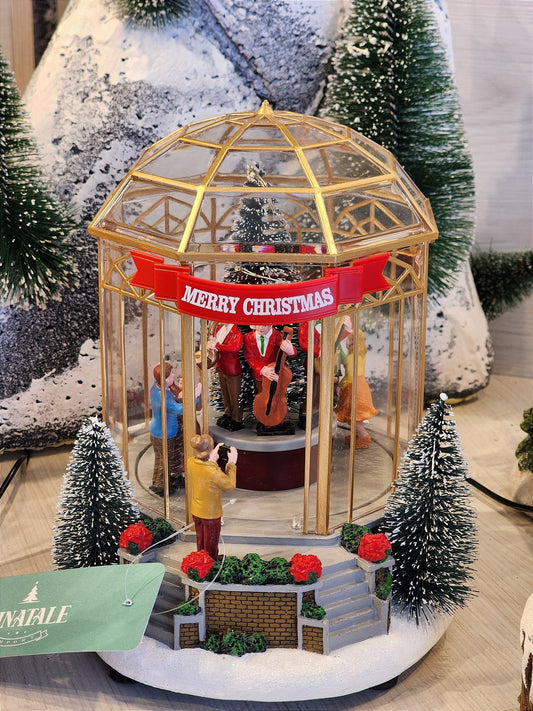 CENÁRIO VILA NATALINA GAZEBO COM CORAL 20CM - PRÉ VENDA 2025