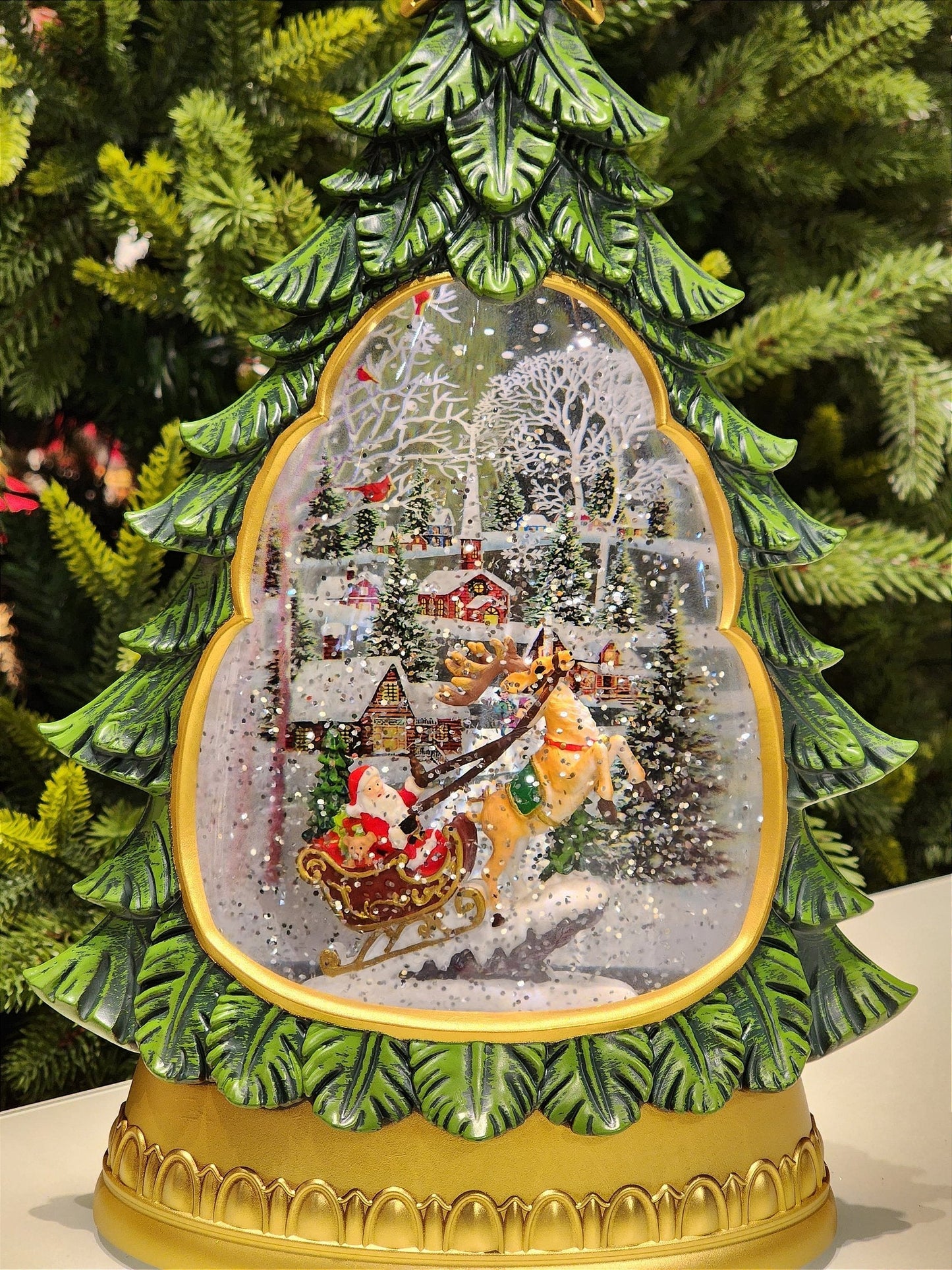 CENÁRIO NA LANTERNA ÁRVORE COM LUZ, SOM E MOVIMENTO 31,3CM