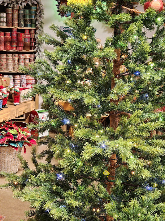 ÁRVORE PINHEIRO SUPER REALISTA DIAMOND 579 GALHOS COM 450 LEDS BICOLOR 2,10CM